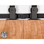 Leatherneck Hardware 142 Premium Series 72 Inch Standard Top Mount Style Sliding Barn Door Track and Fitting Set Machine Polished