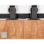 Leatherneck Hardware 142 Premium Series 72 Inch Standard Top Mount Style Sliding Barn Door Track and Fitting Set Mill Stainless