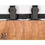 Leatherneck Hardware 142 Premium Series 60 Inch Standard Top Mount Style Sliding Barn Door Track and Fitting Set Machined Copper