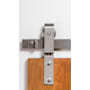 Leatherneck Hardware 142 Premium Series 72 Inch Swivel Style Sliding Barn Door Track and Fitting Set Brushed Nickel