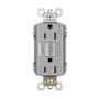 Legrand radiant 15 Ampere Self-Test GFCI Electrical Outlet Gray