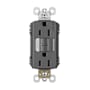 Legrand Radiant 15 Ampere Tamper Resistant Self-Test GFCI Electrical Outlet and Night Light Black