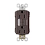 Legrand Radiant 15 Ampere Tamper Resistant Self-Test GFCI Electrical Outlet and Night Light Dark Bronze
