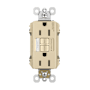 Legrand Radiant 15 Ampere Tamper Resistant Self-Test GFCI Electrical Outlet and Night Light Ivory
