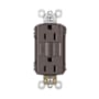 Legrand Radiant 15 Ampere Tamper Resistant Self-Test GFCI Electrical Outlet Brown