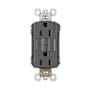 Legrand Radiant 15 Ampere Tamper Resistant Self-Test GFCI Electrical Outlet Black