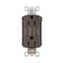 Legrand Radiant 15 Ampere Tamper Resistant Self-Test GFCI Electrical Outlet Dark Bronze