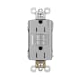 Legrand Radiant 15 Ampere Tamper Resistant Self-Test GFCI Electrical Outlet Gray