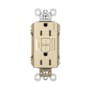Legrand Radiant 15 Ampere Tamper Resistant Self-Test GFCI Electrical Outlet Ivory