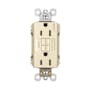 Legrand Radiant 15 Ampere Tamper Resistant Self-Test GFCI Electrical Outlet Light Almond