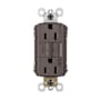 Legrand Radiant 15 Ampere Tamper Resistant Weather Resistant Self-Test GFCI Electrical Outlet Brown