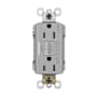 Legrand Radiant 15 Ampere Tamper Resistant Weather Resistant Self-Test GFCI Electrical Outlet Gray