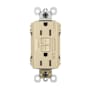 Legrand Radiant 15 Ampere Tamper Resistant Weather Resistant Self-Test GFCI Electrical Outlet Ivory