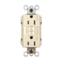 Legrand Radiant 15 Ampere Tamper Resistant Weather Resistant Self-Test GFCI Electrical Outlet Light Almond