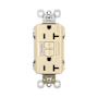 Legrand Radiant 20 Ampere Tamper Resistant Self-Test GFCI Electrical Outlet and Night Light Ivory