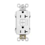 Legrand Radiant 20 Ampere Tamper Resistant Self-Test GFCI Electrical Outlet White