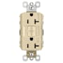 Legrand Radiant 20 Ampere Tamper Resistant Weather Resistant Self-Test GFCI Electrical Outlet Ivory