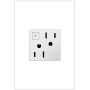 Legrand adorne 15 Ampere Energy-Saving On/Off Tamper-Resistant Electrical Outlet White