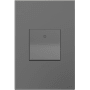 Legrand adorne Paddle 15 Ampere Single Pole/3-Way Light Switch Wall Control with Wall Plate Magnesium