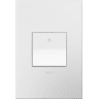 Legrand adorne Paddle 15 Ampere Single Pole/3-Way Light Switch Wall Control with Wall Plate White