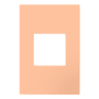 Legrand adorne Plastic 1 Gang Light Switch / Outlet Cover Plate Peachy