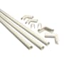 Legrand Wiremold Cordmate 9 Foot Cord Cover Kit, Holds 1 Cable Ivory