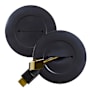 Legrand Wiremold In Wall Low Voltage TV Grommet Kit with Mounting Brackets and Hole Saw Black