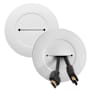 Legrand Wiremold In Wall Low Voltage TV Grommet Kit with Mounting Brackets and Hole Saw White