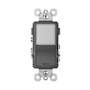 Legrand Radiant 15 Ampere Combination 3-Way Light Switch and Night Light Black
