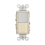 Legrand Radiant 15 Ampere Combination 3-Way Light Switch and Night Light Light Almond