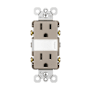 Legrand Radiant 15 Ampere Tamper Resistant Decorator Electrical Outlet with Night Light Nickel