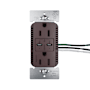 Legrand radiant 15 Ampere Electrical Outlet with USB-C Dark Bronze