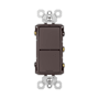 Legrand Radiant 15 Ampere Combination 3-Way/3-Way Light Switch Brown