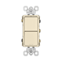 Legrand Radiant 15 Ampere Combination 3-Way/3-Way Light Switch Light Almond