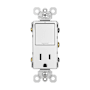 Legrand Radiant 15 Ampere Combination Tamper Resistant Outlet and 3-Way Light Switch White