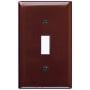 Legrand TradeMaster 1-Gang Toggle Light Switch Wall Plate Brown