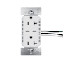 Legrand radiant 20 Ampere Electrical Outlet with USB-C White