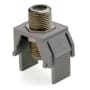 Legrand On-Q Non-Recessed Nickel F-Connector Gray