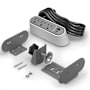 Legrand Wiremold Desktop Power Center Slim, 3 Outlets + USB A/C, 6ft Cord White