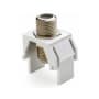 Legrand On-Q Non-Recessed Nickel F-Connector White