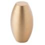 Lews Hardware Barrel 5/8 Inch Oval Cabinet Knob Brushed Brass