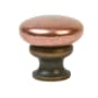 Lews Hardware Mushroom Metal 1-1/4 Inch Mushroom Cabinet Knob Copper / Oil Rubbed Bronze