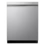 LG 24 Inch Wide 15 Place Setting Built-In Fingerprint Resistant Top Control Dishwasher with 9 Wash Cycles and 3 Racks Stainless Steel