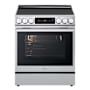 LG 30 Inch Wide 6.3 Cu. Ft. Free Standing Electric Range with Radiant Burners and Air Fry Stainless Steel