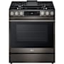 LG 30 Inch Wide 6.3 Cu. Ft. Free Standing Gas Range with InstaView Window Black Stainless Steel