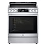 LG Studio 30 Inch Wide 6.3 Cu. Ft. Free Standing Induction Range with Induction Burners and Broil Element Stainless Steel
