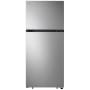 LG 28 Inch Wide 15 Amp 17.54 Cu. Ft. Energy Star Certified Top Freezer Refrigerator with LED Lights Stainless Steel