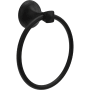 Liberty Hardware Esato 6-3/8" Wall Mounted Towel Ring Matte Black