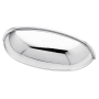 Liberty Hardware 2-1/2 Inch Center to Center Cup Cabinet Pull - 25 Pack Polished Chrome