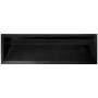 Linkasink Henry 48" Rectangular Concrete Drop In Bathroom Sink Black Concrete with Black Satin